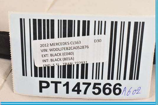MERCEDES CLS400 W218 REAR LEFT DOOR BODY WEATHERSTRIP SEAL OEM 2012 - 2017