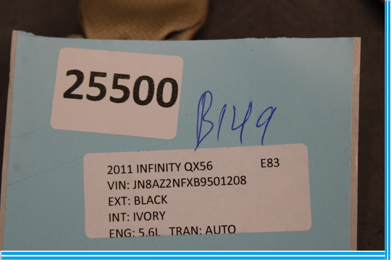Load image into Gallery viewer, 11-17 Infiniti QX56 QX80 Center Rear 3rd Row Seatbelt Seat Belt 20160811 Oem
