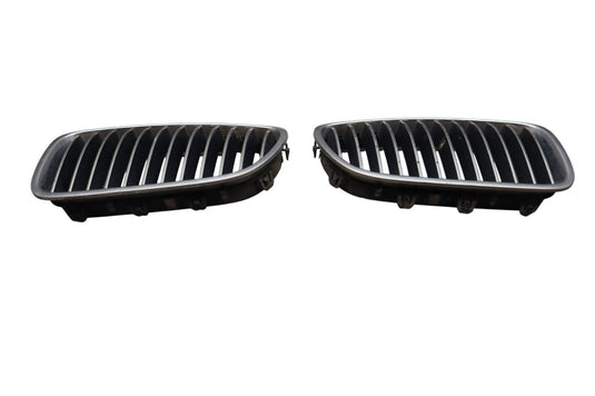 11-13 BMW 528i 535i Front Left & Right Kidney Hood Radiator Grille Chrome Oem
