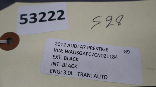 12-17 Audi A7 Quattro Rear Right Passenger Side Interior Door Panel Trim Oem