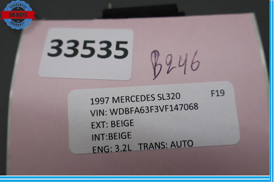 90-02 Mercedes R129 SL320 SL500 Hazard Warning Light Control Switch Button Oem