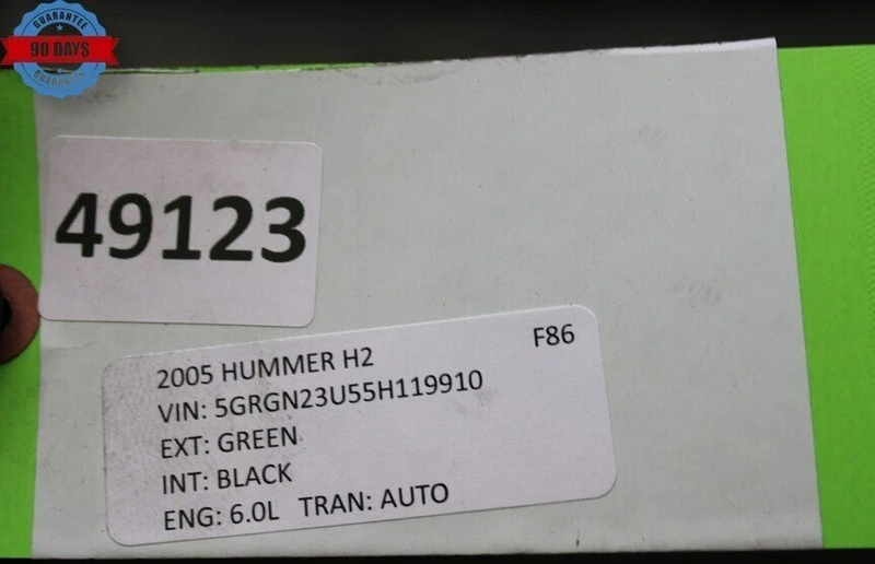 Load image into Gallery viewer, 03-09 Hummer H2 Front Bumper Lower Splash Impact Bar Shield Cover Black Oem
