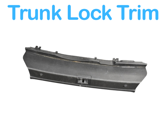 08-14 Mercedes C300 C350 Rear Trunk Latch Lock Cover Trim Black A2046900825 Oem