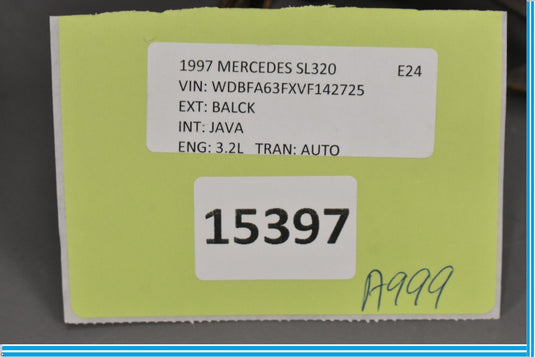 90-02 Mercedes SL320 SL500 R129 Front Hood Safety Latch Lock Actuator Oem