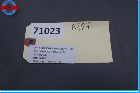 10-16 Porsche Panamera Dashboard Dash Ignition Trim Molding Cover Black Oem