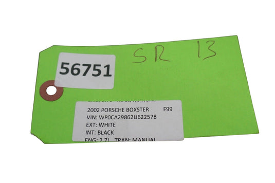 97-04 Porsche 996 Boxster Front Right Passenger Side Seat Track Rail Frame Oem