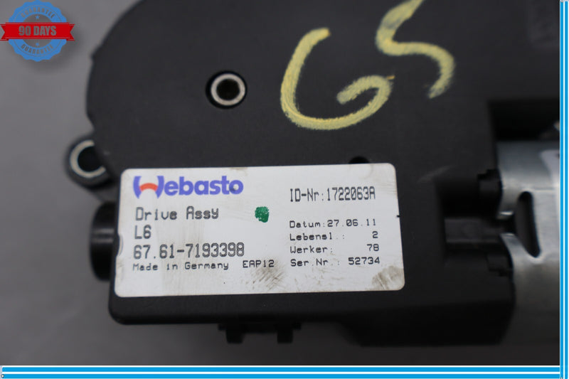 Load image into Gallery viewer, 09-15 BMW 750i 740i Upper Overhead Sunroof Adjustment Motor  Oem

