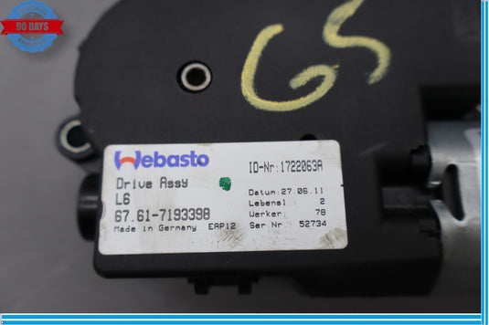 09-15 BMW 750i 740i Upper Overhead Sunroof Adjustment Motor  Oem