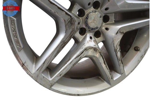 13-14 Mercedes X166 GL450 R21 Front Wheel Alloy Rim Silver 10Jx21H2 21'' Oem