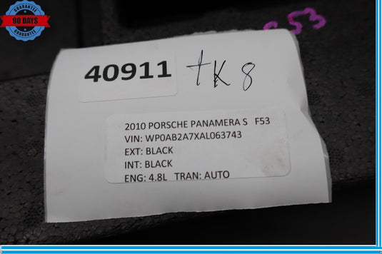 10-16 Porsche Panamera S Air Compressor Emergency Spare Tool Foam Cover Oem