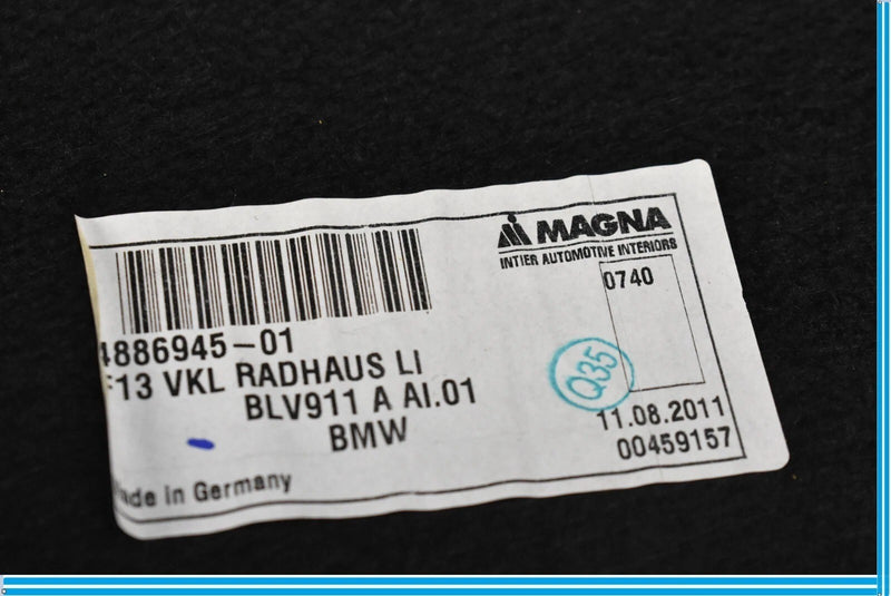 Load image into Gallery viewer, 12-18 BMW 650i 640i F12 Rear Right Passenger Trunk Side Carpet Trim Liner Oem
