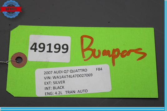 07-09 AUDI Q7 Quattro Utility Rear Bumper  Valance Oem