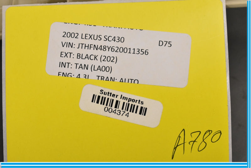 Load image into Gallery viewer, 02-10 Lexus SC430 Front Left Driver Side Door Panel Cover Trim Oem
