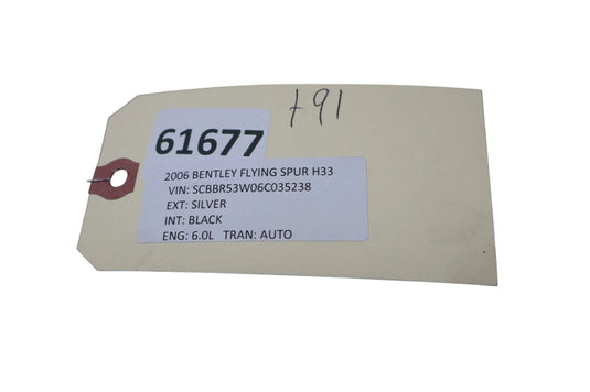 06-12 Bentley Continental Flying Spur Left Driver Side B-Pillar Cover Trim OEM