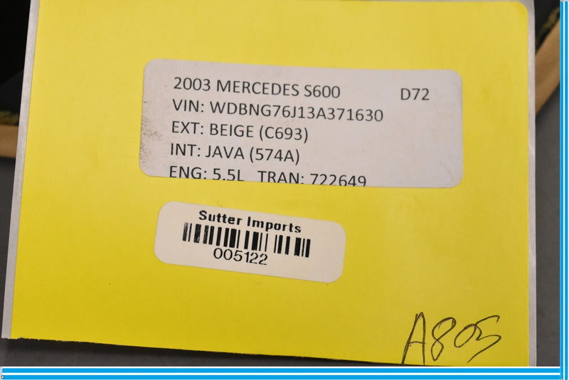 Load image into Gallery viewer, 03-06 Mercedes S500 S600 Front Right Side Dashboard Trim Cover Vent Black Oem
