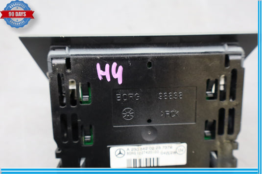 03-12 Mercedes R230 SL500 AMG Rear Parktronic Buzzer Display PDC Black Oem