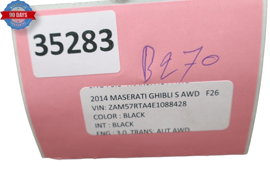14-18 Maserati Ghibli S Center Dashboard Analog Clock Trim 670021647 Oem