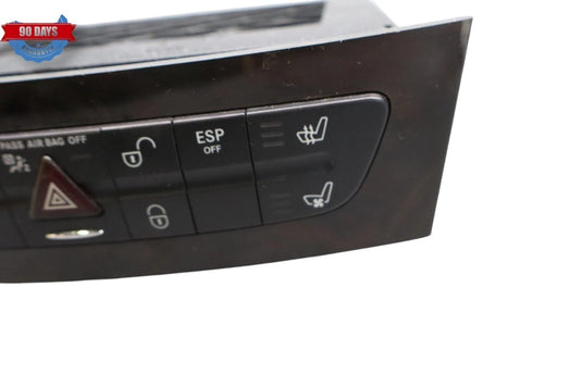 03-09 Mercedes W211 E500 CLS550 Hazard Switch Control Panel Wood 2116803152 Oem