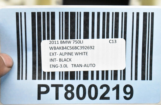 12-15 BMW F02 F01 750li 760li 750i Rear Upper Seat Cushion Black Assembly Oem