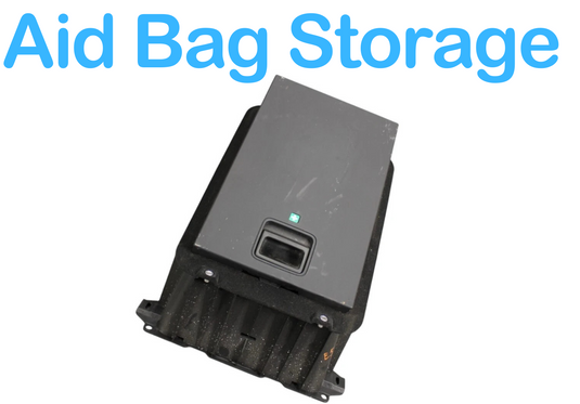 11-18 Audi A8 Quattro Second Row Armrest Emergency First Aid Bag Storage Oem