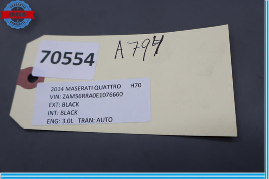 14-21 Maserati Quattroporte Electric Parking Brake Control Switch Assembly Oem