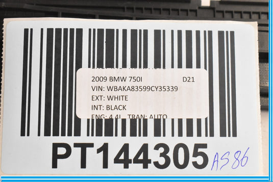 09-15 BMW 750Li 750i F01 F02 Dashboard Speedometer Lower Trim Cover 07383001 Oem
