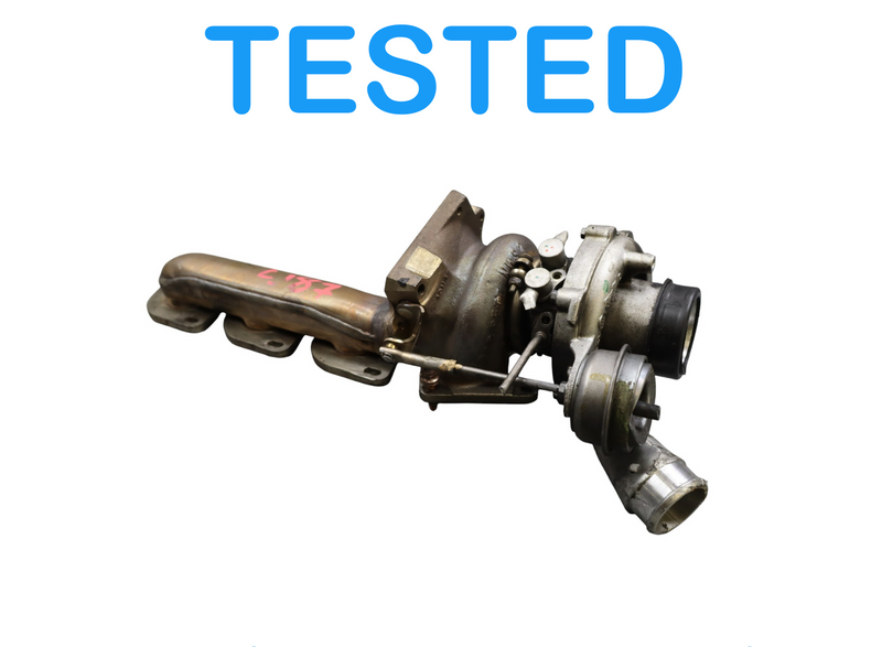Load image into Gallery viewer, 11-20 Mercedes GL550 M278 Left Side Turbocharger Turbo Charger Manifold Oem
