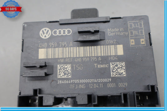 11-12 Audi A8 Quattro S8 Rear Right Passenger Side Door Control Module Unit Oem