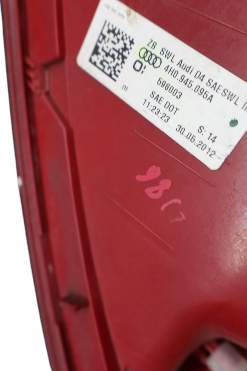 Load image into Gallery viewer, 11-14 Audi A8 A8L Quattro Rear Left Driver Side Outer Tail light lamp Oem
