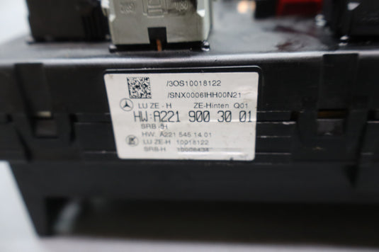 10-13 Mercedes S400 S550 Rear Sam Fuse Box Relay Control 2219003001 Oem