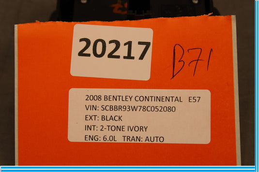 06-12 Bentley Continental Rear Right Side Lumbar Support Control Switch Oem