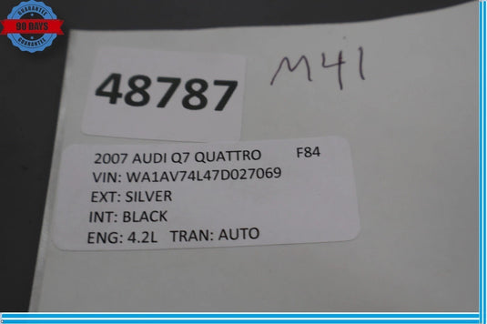 07-09 Audi Q7 4L Front Left Driver Side Exterior Power Door Mirror Oem