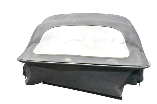 97-04 Porsche Boxster Soft Roof Folding Top W/ Frame & Back Glass Black Oem