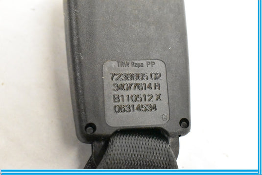 11-16 BMW 528i 535i 550i F10 Rear Center Seat Belt Buckle Black 7238665 Oem