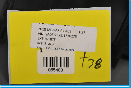 2018 Jaguar E-Pace Rear Right Side Fog Lamp Bracket Oem