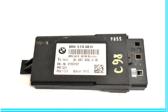 11-16 BMW 528i 535i 550i F10 Seat Control Module Unit Temic 9216468 Oem