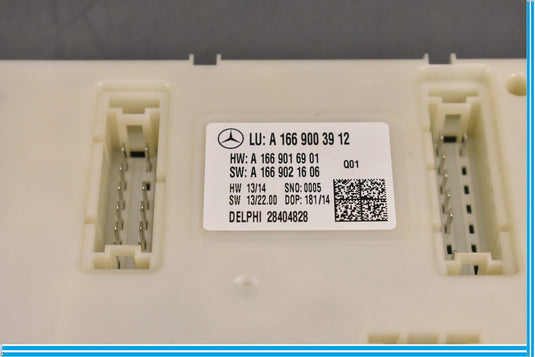 14-16 Mercedes GL450 X166 Rear Trunk Relay Fuse Box Body Control Module BCM Oem