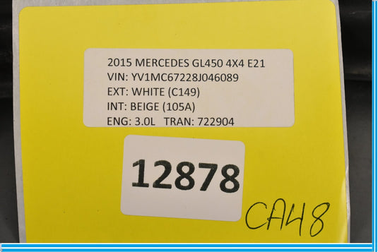 12-19 Mercedes GL450 X166 Rear Right Side Upper Camber Control Arm Oem