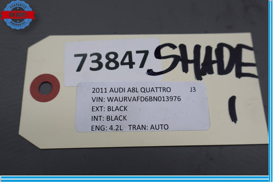 11-18 Audi A8 A8 Quattro Rear Electric Sunshade Deck Trim Panel 4H4863412 Oem