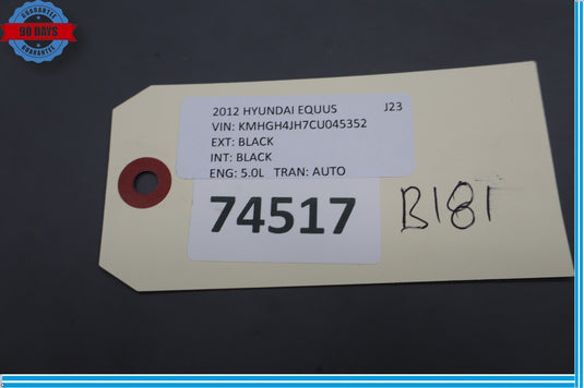 11-13 Hyundai Equus Left Side Dash Instrument Panel End Cap Cover Oem