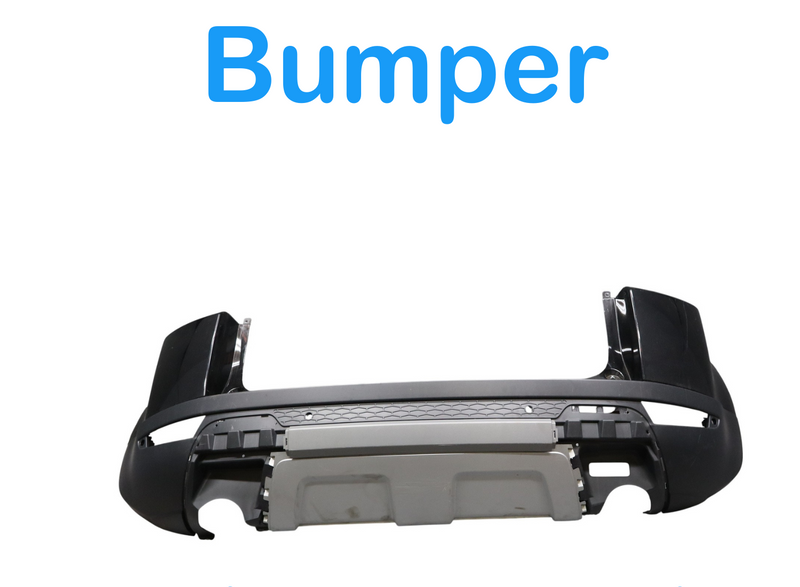 Load image into Gallery viewer, 12-19 LR Range Rover Evoque L538 Rear Bumper Cover Panel Assembly Black Oem
