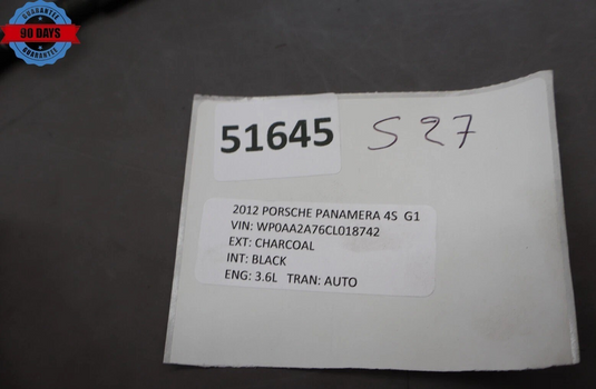 10-16 Porsche Panamera 970 Rear Left side Interior Door Panel Cover Black Oem
