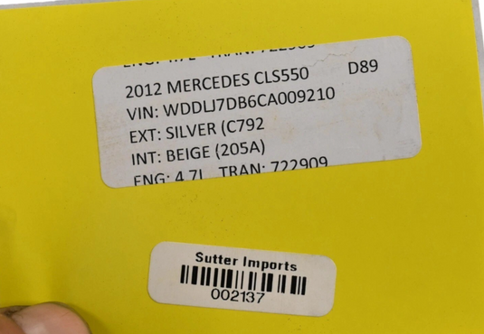 12-14 Mercedes CLS550 C250 W218 Front Left Driver Side Interior Door Panel Oem