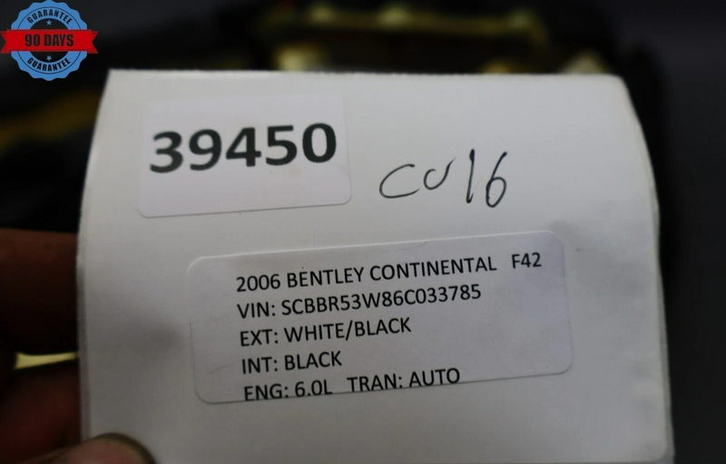 Load image into Gallery viewer, 2006 Bentley Continental Flying Spur Front Right Side Seat Cushion Black Oem
