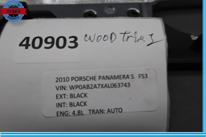Load image into Gallery viewer, 10-16 Porsche Panamera Rear Left Driver Side Door Panel Interior Wood Trim Oem
