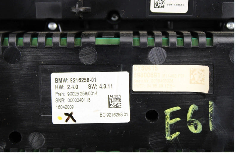 Load image into Gallery viewer, 09-13 BMW 750i Front Dual Auto Heater A/C Climate Control Panel 9216258 OEM
