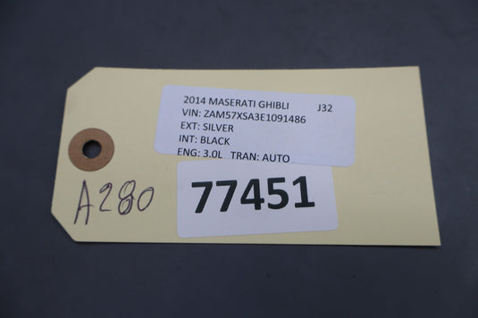14-22 Maserati Ghibli SQ4 M157 Front Steering Column Trim Cover Black Oem