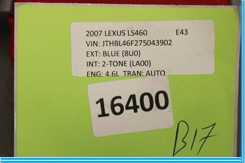 Load image into Gallery viewer, 07-09 Lexus LS460 Right Rear Passenger Side Door Body Control Module Oem
