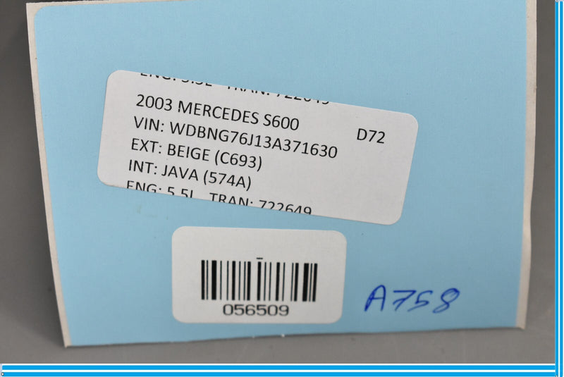 Load image into Gallery viewer, 00-06 Mercedes S500 S600 W220 Rear Left Driver Seat Control Switch Oem
