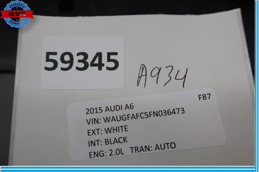 12-18 Audi A6 Quattro Right Side Dashboard Dash End Cap Cover Trim Panel Oem